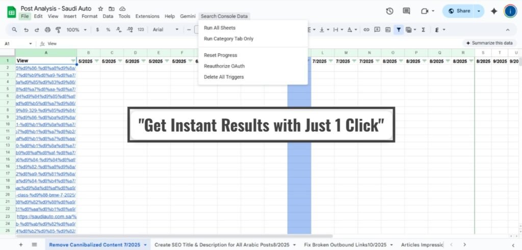 Analyse Weekly Post-Effect