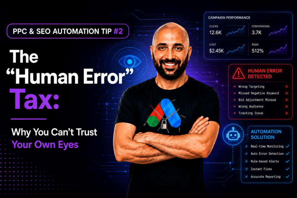 PPC & SEO Automation Tip #2 - The "Human Error" Tax: Why You Can't Trust Your Own Eyes