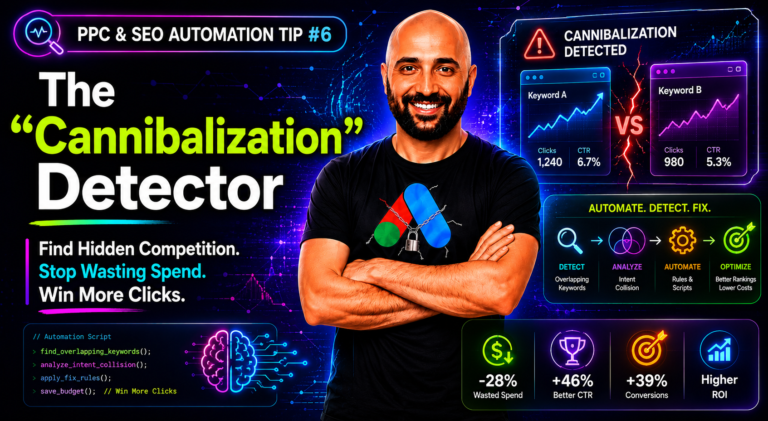 PPC & SEO Automation Tip #6 - The “Cannibalization” Detector